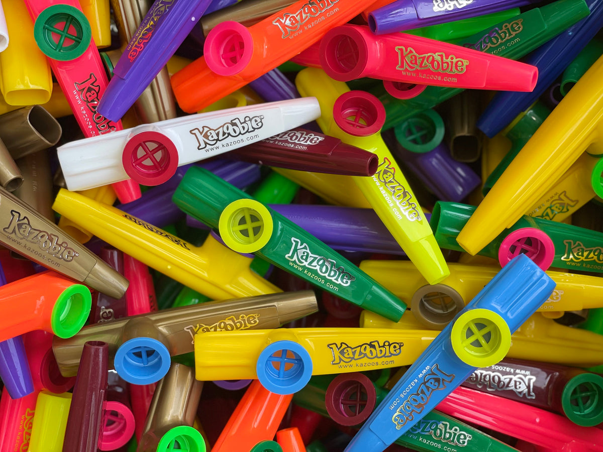 Plastic Kazoo w/logo(Case of 500) – Kazoobie Kazoos