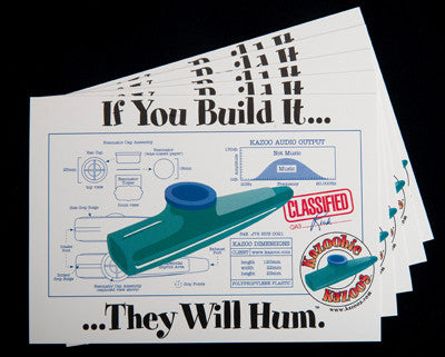 Kazoobie Kazoos Post Cards (Out of Stock)