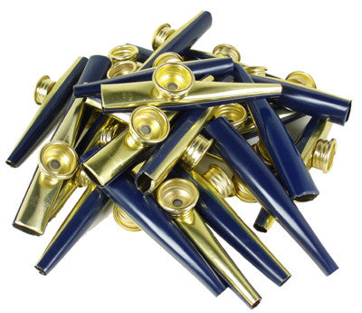 Metal Kazoos (Bag of 25) BLUE