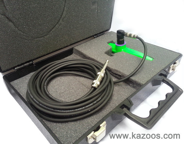 Electric Kazoo 11cm Portable Kazoo Set Professional Resin Aluminum Alloy  Kazoo Replacement with Recorder Membrane Pickup (Yellow)