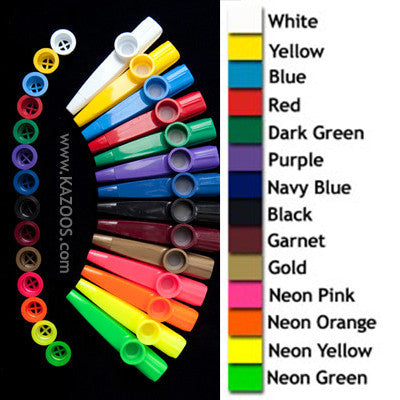 Custom Color Kazoos With No Imprint (Units of 100)